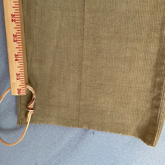 Bills Khakis Corduroy Pants Mens 34 Classic Fit Pleated Brown Tan Unhemmed New - Picture 13 of 16